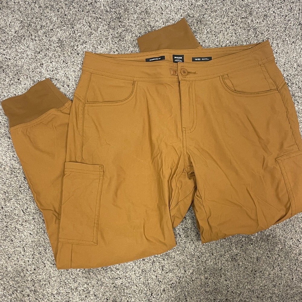Prana Women's Tan Joggers Stretch Zion